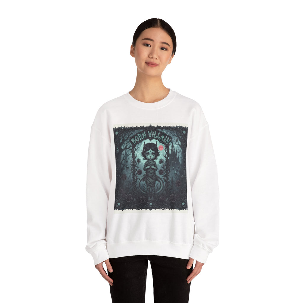 Born Villain Unisex Crewneck Sweatshirt - Edgy, Cozy Fashion Statement