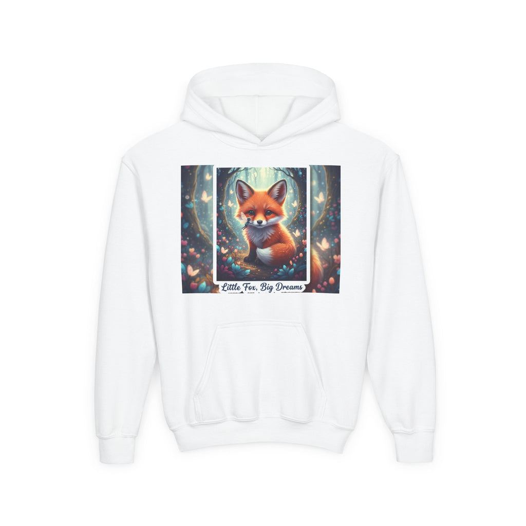Youth Fox Hoodie - "Little Fox, Big Dreams" Cozy Kids Pullover