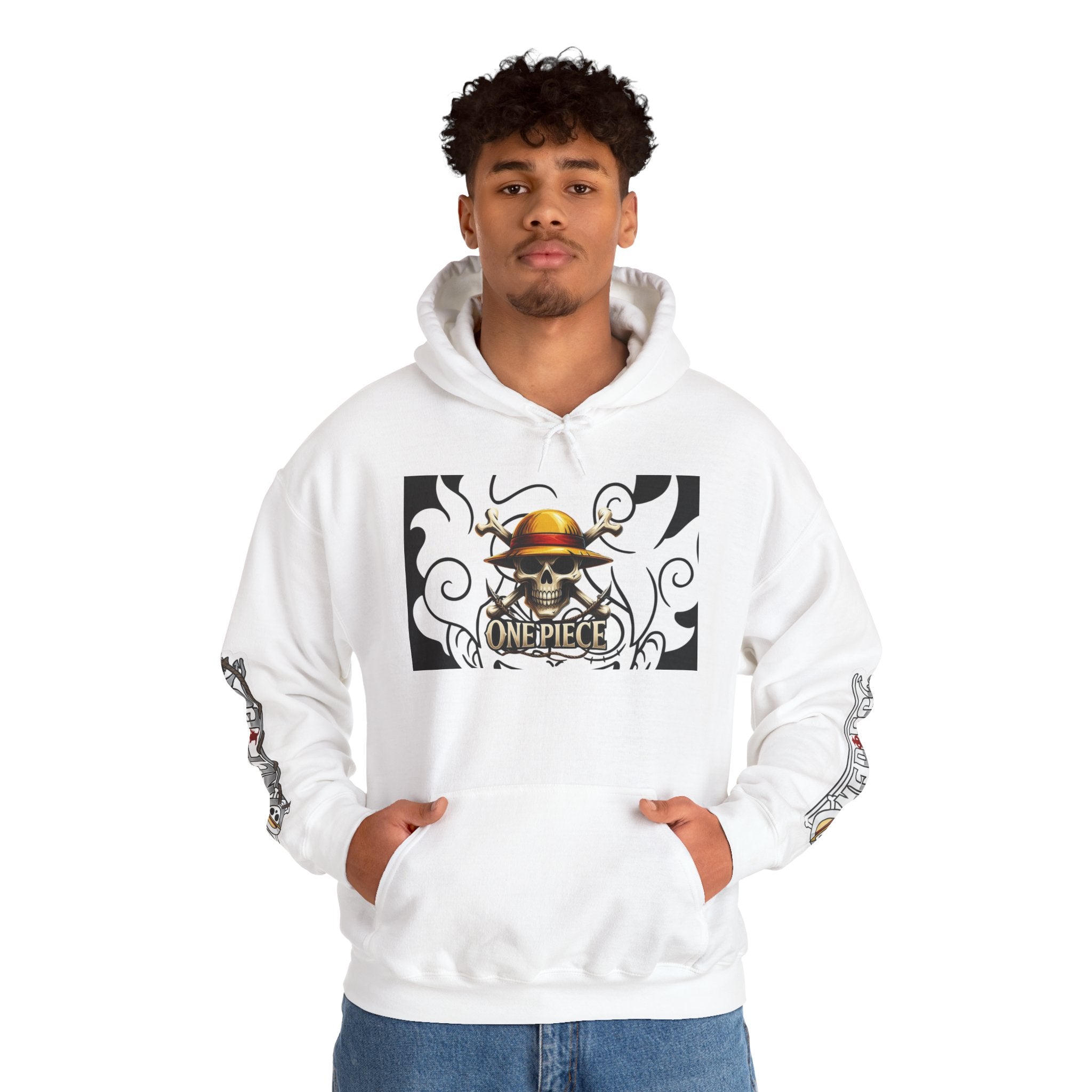 Anime Inspired Unisex Hooded Sweatshirt - Cozy Anime Apparel, Perfect Gift for Fans, Casual Wear, Streetwear, Anime-Con Style