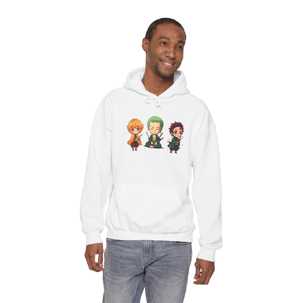 Chibi Character Hoodie - Cute Anime Sweatshirt, Cozy Unisex Pullover, Perfect Gift for Fans, Casual Wear, Anime Merchandise