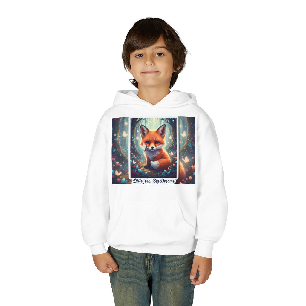 Youth Fox Hoodie - "Little Fox, Big Dreams" Cozy Kids Pullover