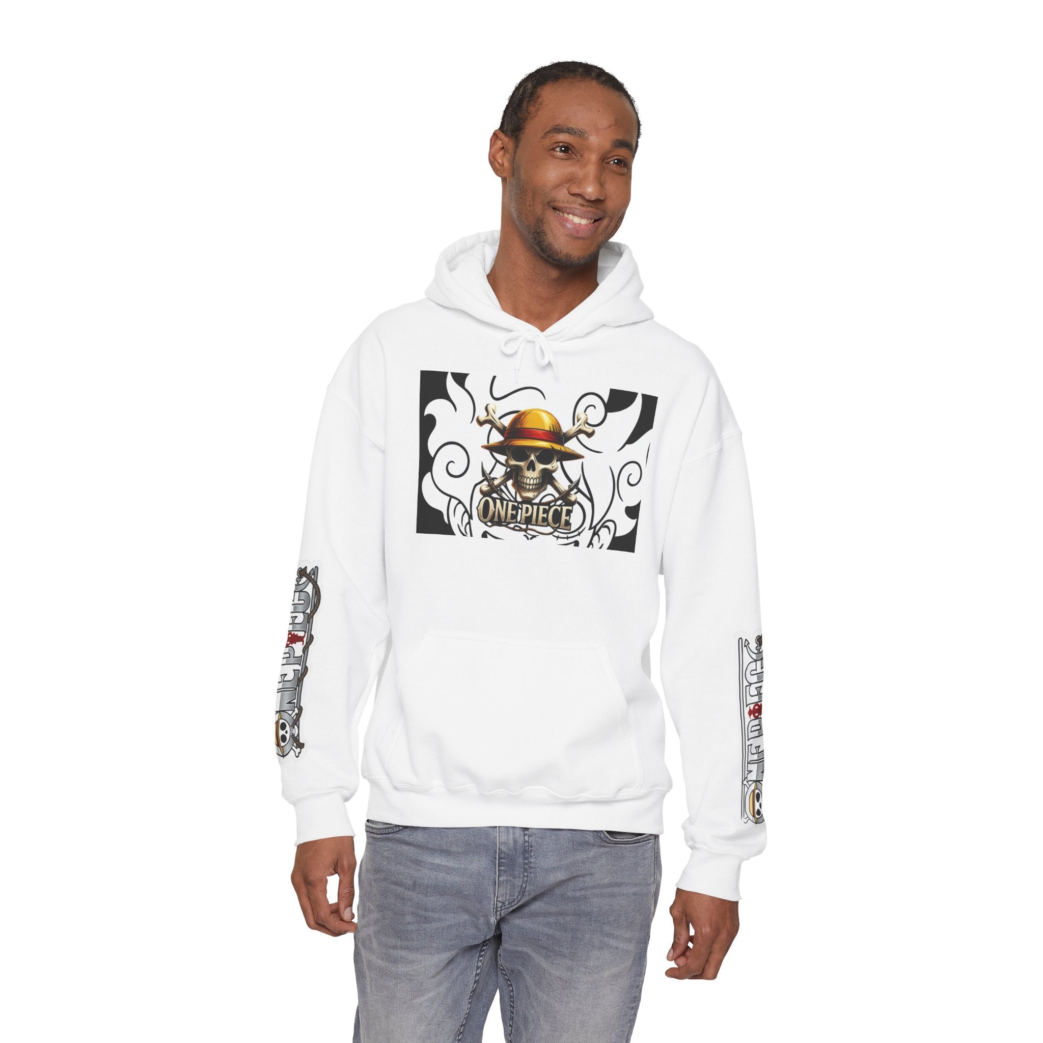 Anime Inspired Unisex Hooded Sweatshirt - Cozy Anime Apparel, Perfect Gift for Fans, Casual Wear, Streetwear, Anime-Con Style