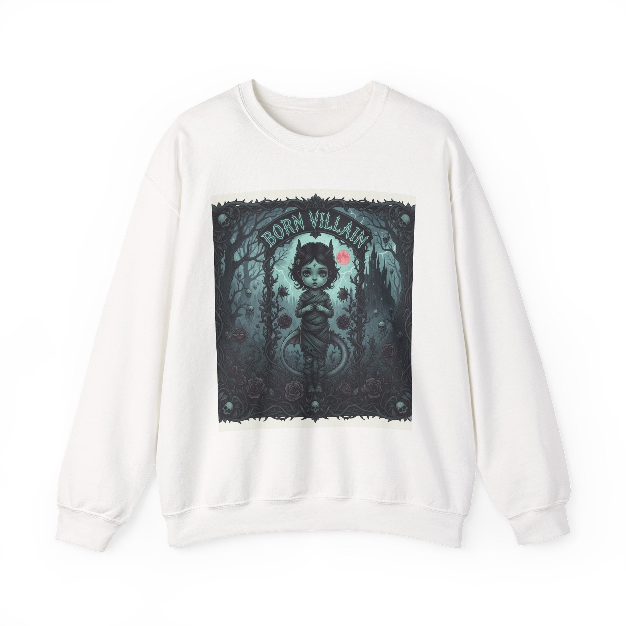 Born Villain Unisex Crewneck Sweatshirt - Edgy, Cozy Fashion Statement