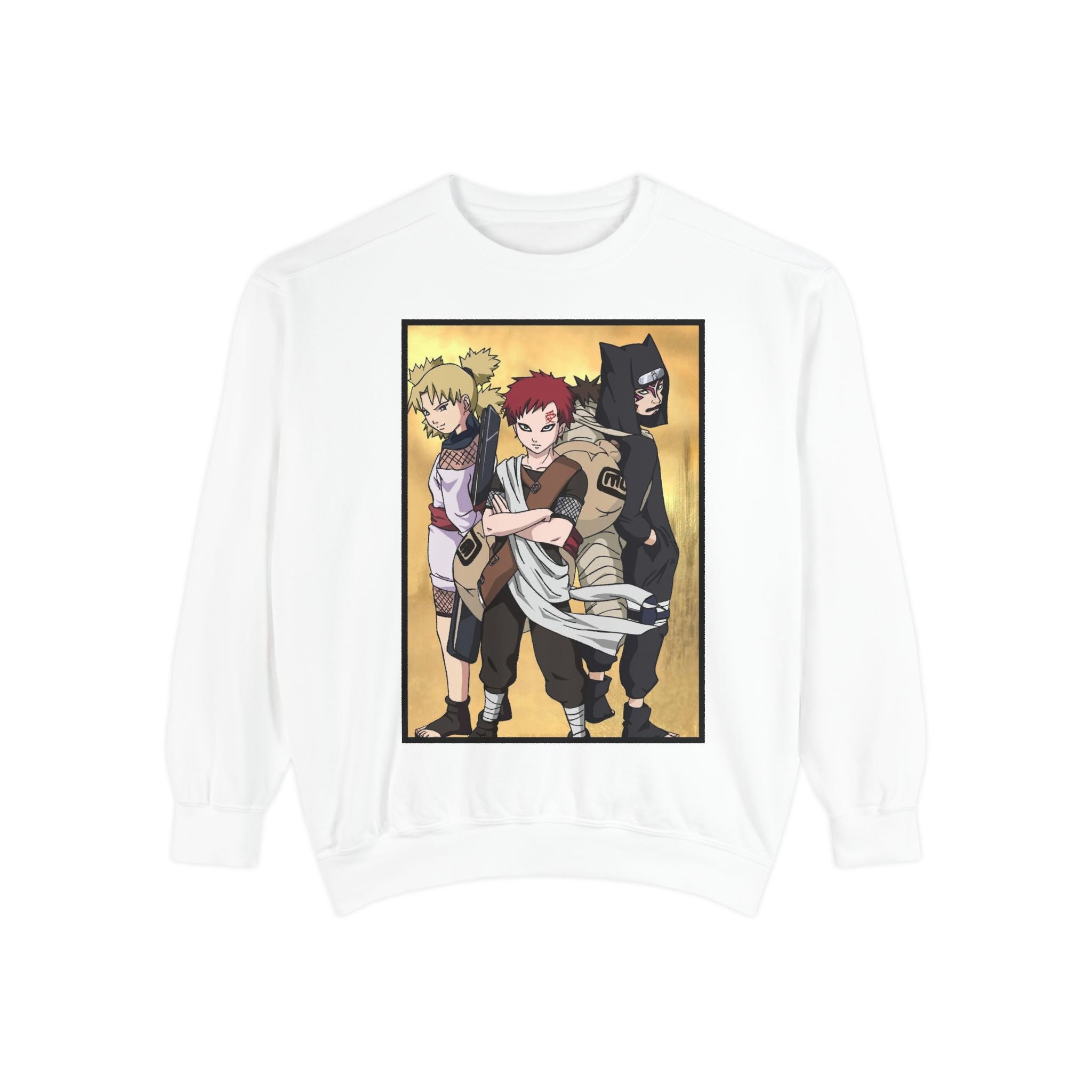 Anime Villain Trio Sweatshirt — Graphic Crewneck for Fans