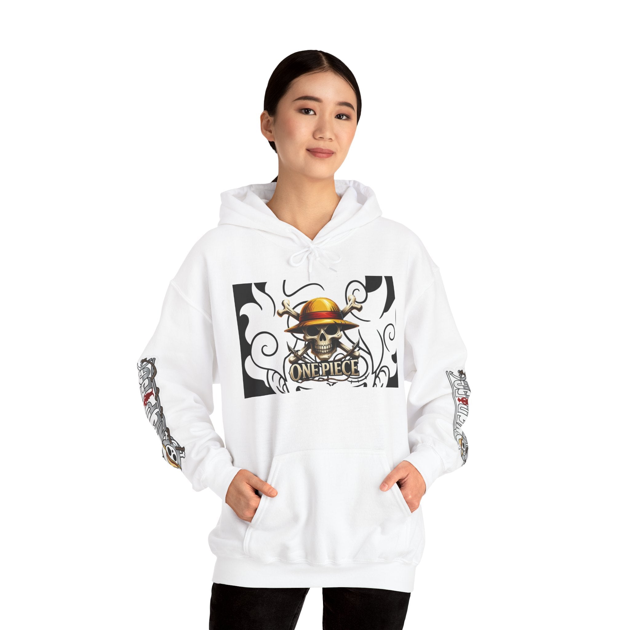 Anime Inspired Unisex Hooded Sweatshirt - Cozy Anime Apparel, Perfect Gift for Fans, Casual Wear, Streetwear, Anime-Con Style