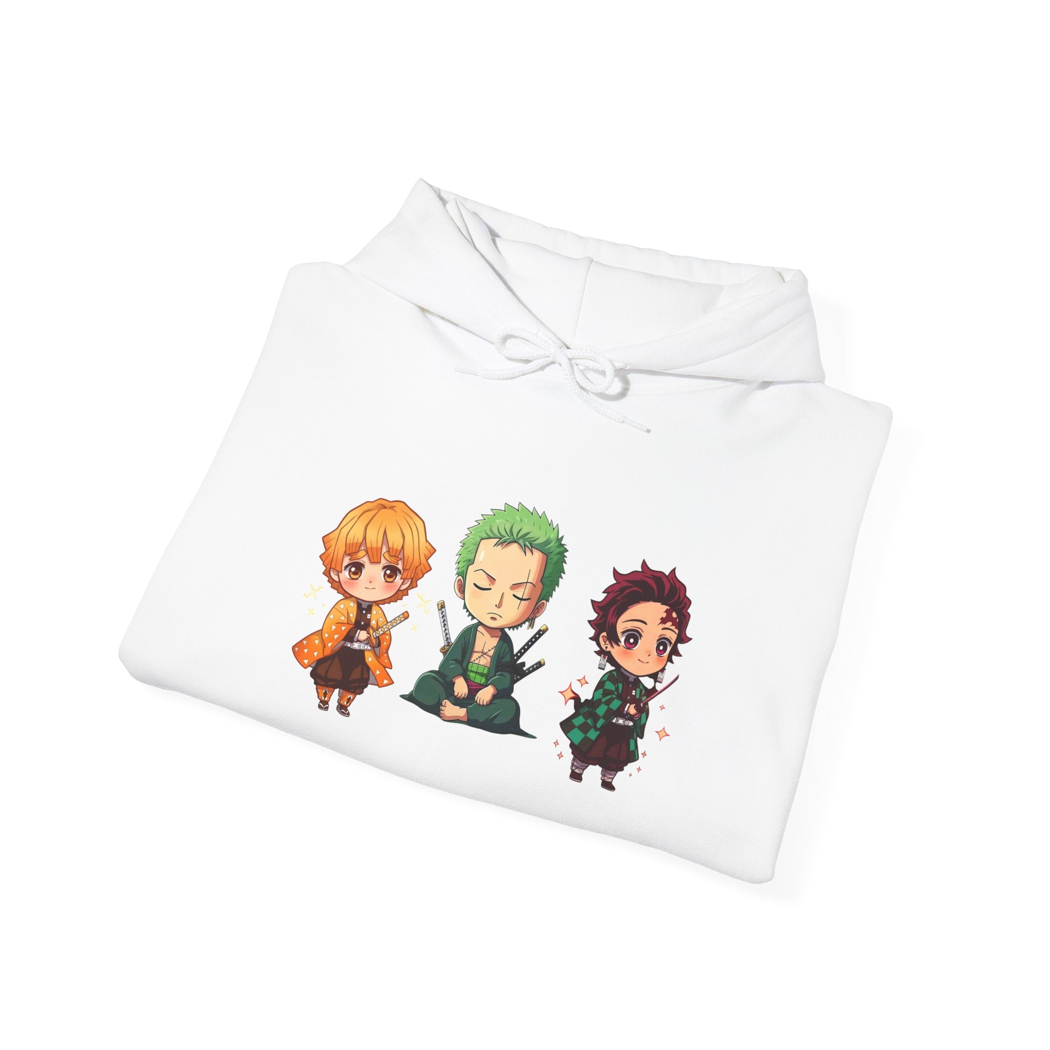 Chibi Character Hoodie - Cute Anime Sweatshirt, Cozy Unisex Pullover, Perfect Gift for Fans, Casual Wear, Anime Merchandise