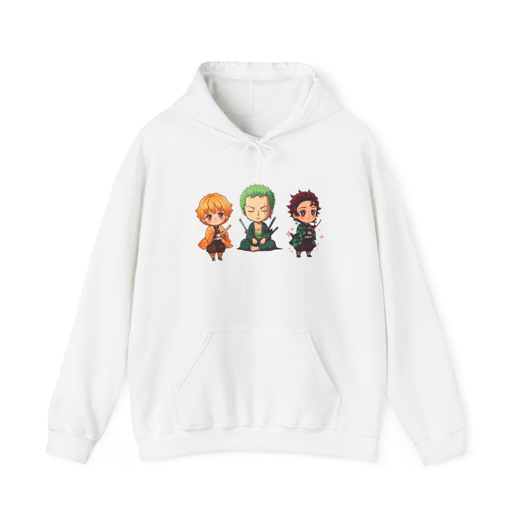 Chibi Character Hoodie - Cute Anime Sweatshirt, Cozy Unisex Pullover, Perfect Gift for Fans, Casual Wear, Anime Merchandise