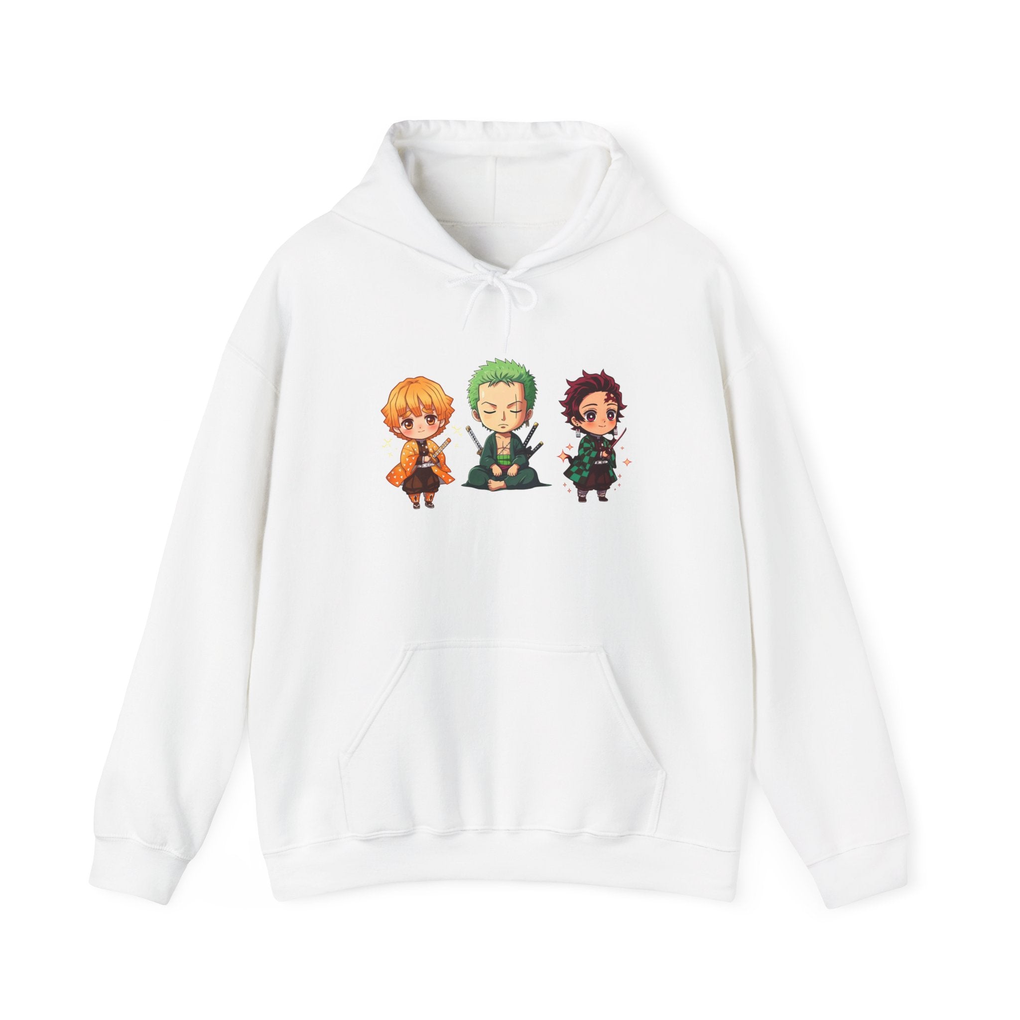 Chibi Character Hoodie - Cute Anime Sweatshirt, Cozy Unisex Pullover, Perfect Gift for Fans, Casual Wear, Anime Merchandise