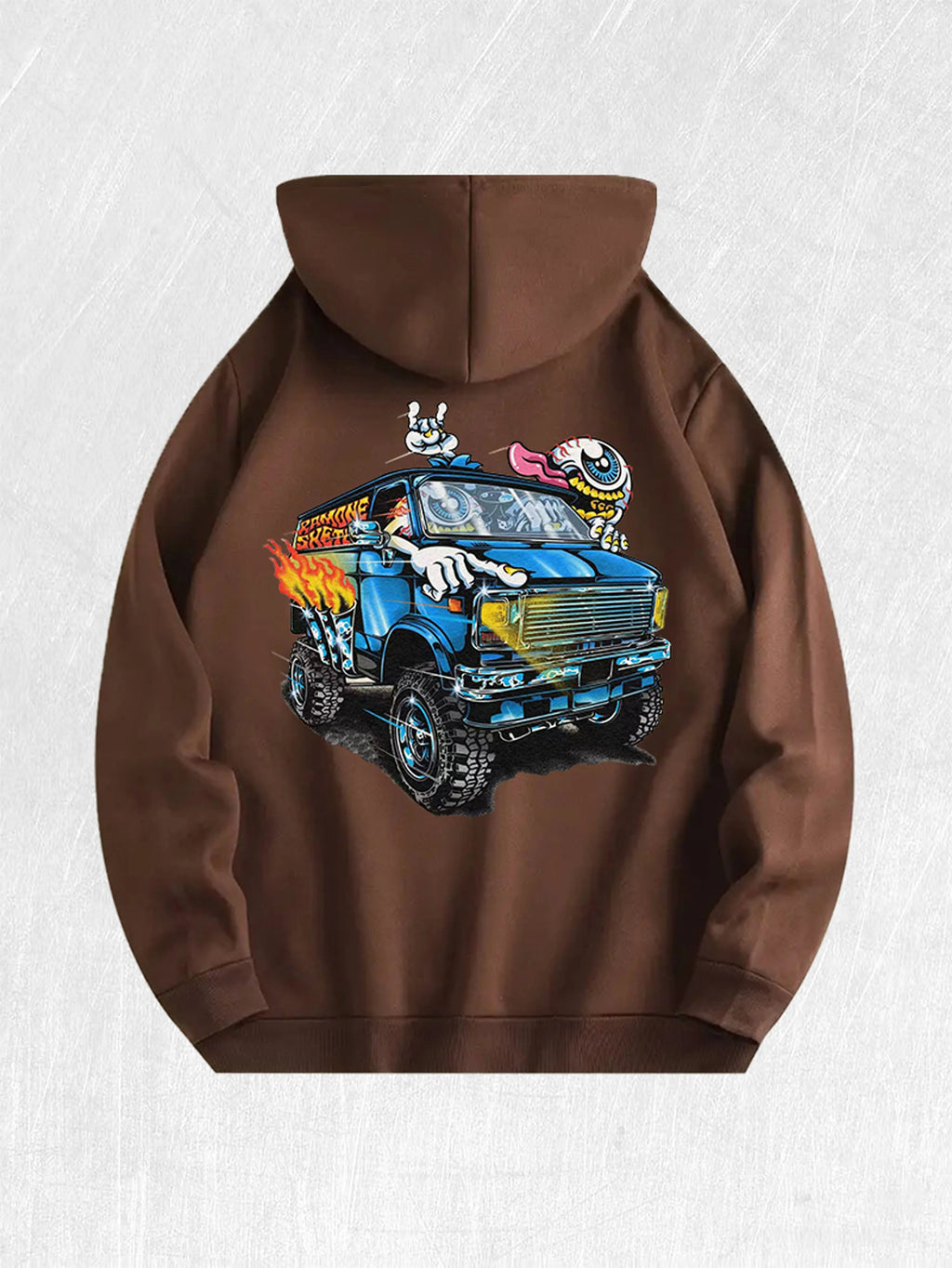 Monster Van Graphic Hoodie 100% Cotton 7 Colors