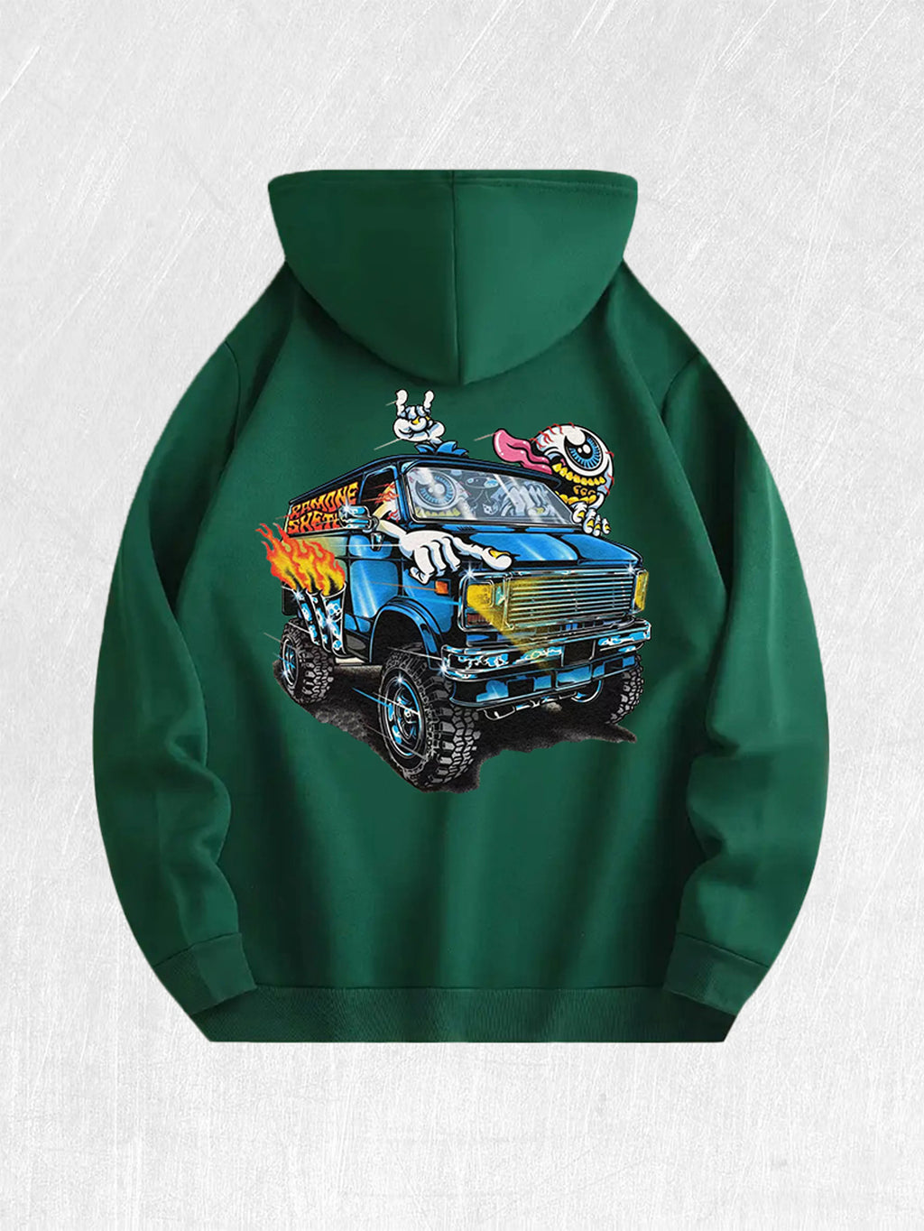 Monster Van Graphic Hoodie 100% Cotton 7 Colors