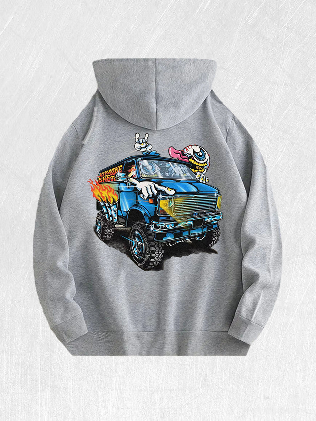 Monster Van Graphic Hoodie 100% Cotton 7 Colors