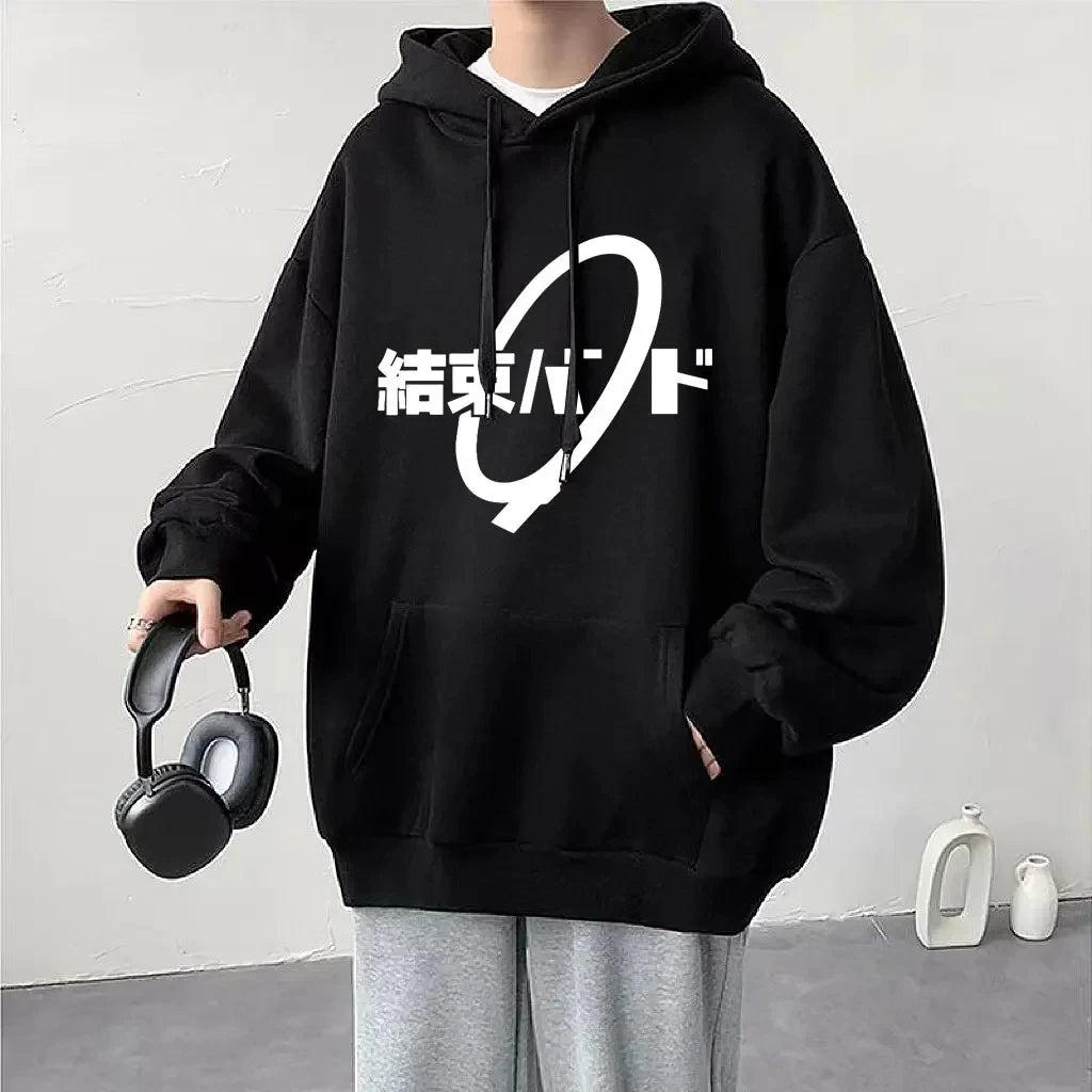 Fashion Men's and Women's Casual Streetwear Hoodies and Play Bochi Rock! Hitori Gotoh Ijichi Nijika Anime Hooded Sweatshirt
