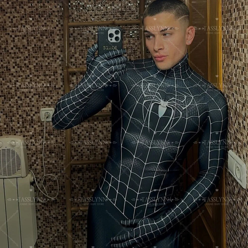 Marvel Venom Spider Man Costume Cosplay Superhero Zentai Suit  Halloween Costumes Party Fancy Anime Clothes Venom Spider Boys