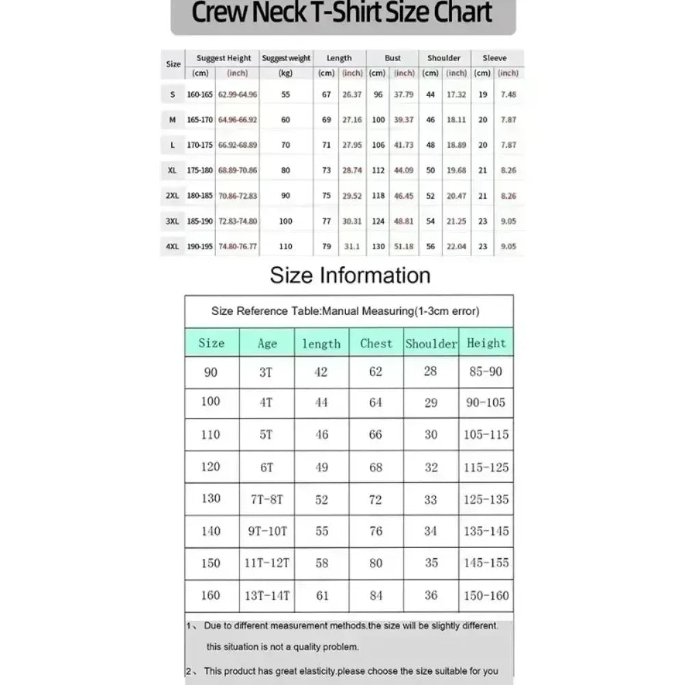 One Piece Men's T-shirt Monkey D. Luffy Summer and Autumn Anime Boy Children's Short-sleeved Retro Loose Parent-child Outfit