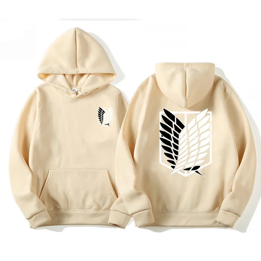 Men's hoodie anime hoodie men and women street fashion pullover Harajuku Attack on Titan hoodie sweatshirt clothes