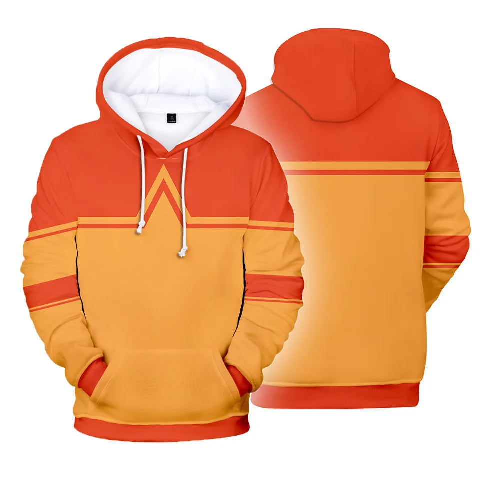 3D Printed Anime Avatar the Last Airbender Cosplay Hoodie Long Sleeve Sweatshirt Men Women Harajuku Y2k Pullover Tracksuit