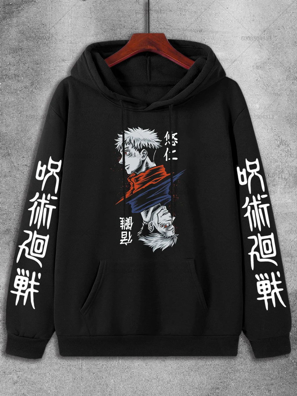 Itadori Yuji‌ Men's Anime‌ Fleece Hoodies Jujutsu Kaisen Loose Women Cotton Casual Autumn Winter Sweatshirt Oversized Pullover