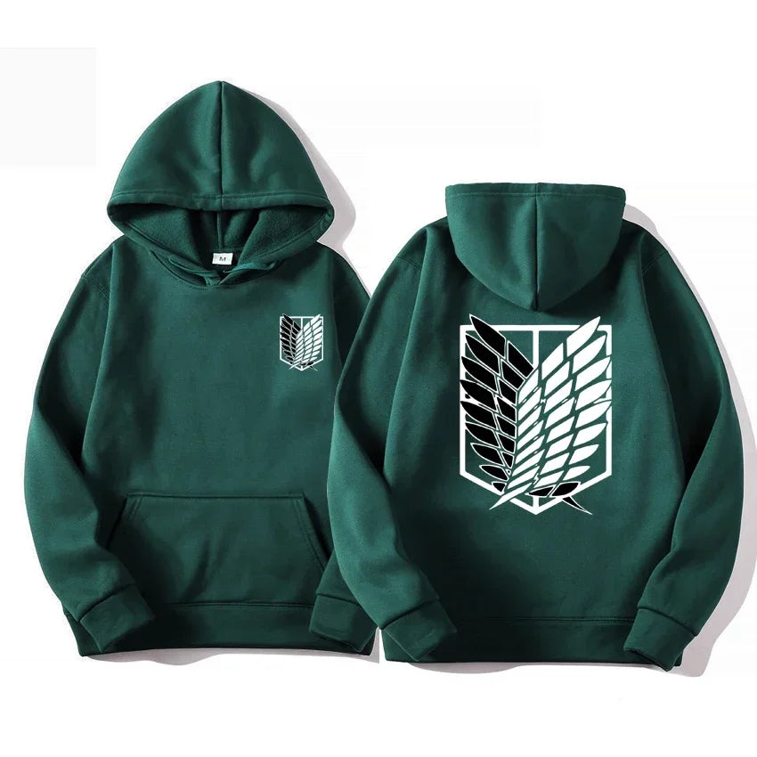 Men's hoodie anime hoodie men and women street fashion pullover Harajuku Attack on Titan hoodie sweatshirt clothes