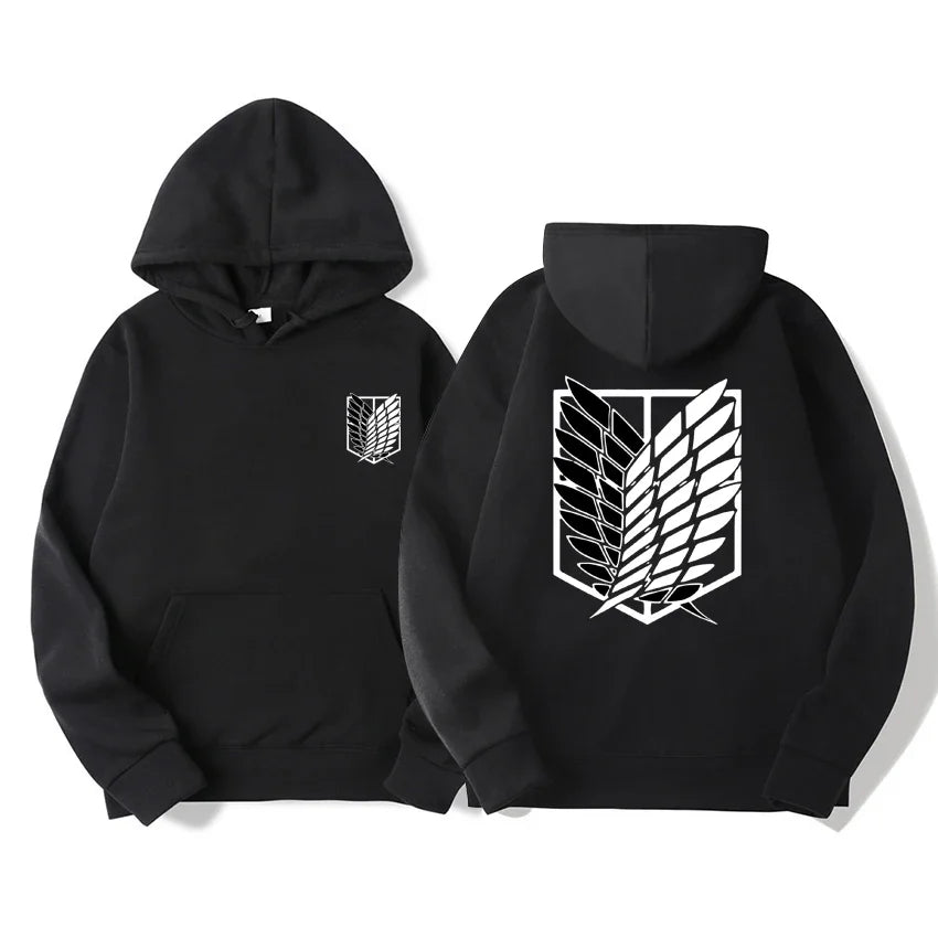 Men's hoodie anime hoodie men and women street fashion pullover Harajuku Attack on Titan hoodie sweatshirt clothes