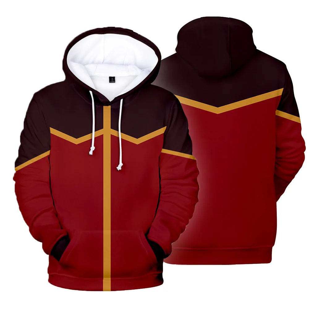 3D Printed Anime Avatar the Last Airbender Cosplay Hoodie Long Sleeve Sweatshirt Men Women Harajuku Y2k Pullover Tracksuit