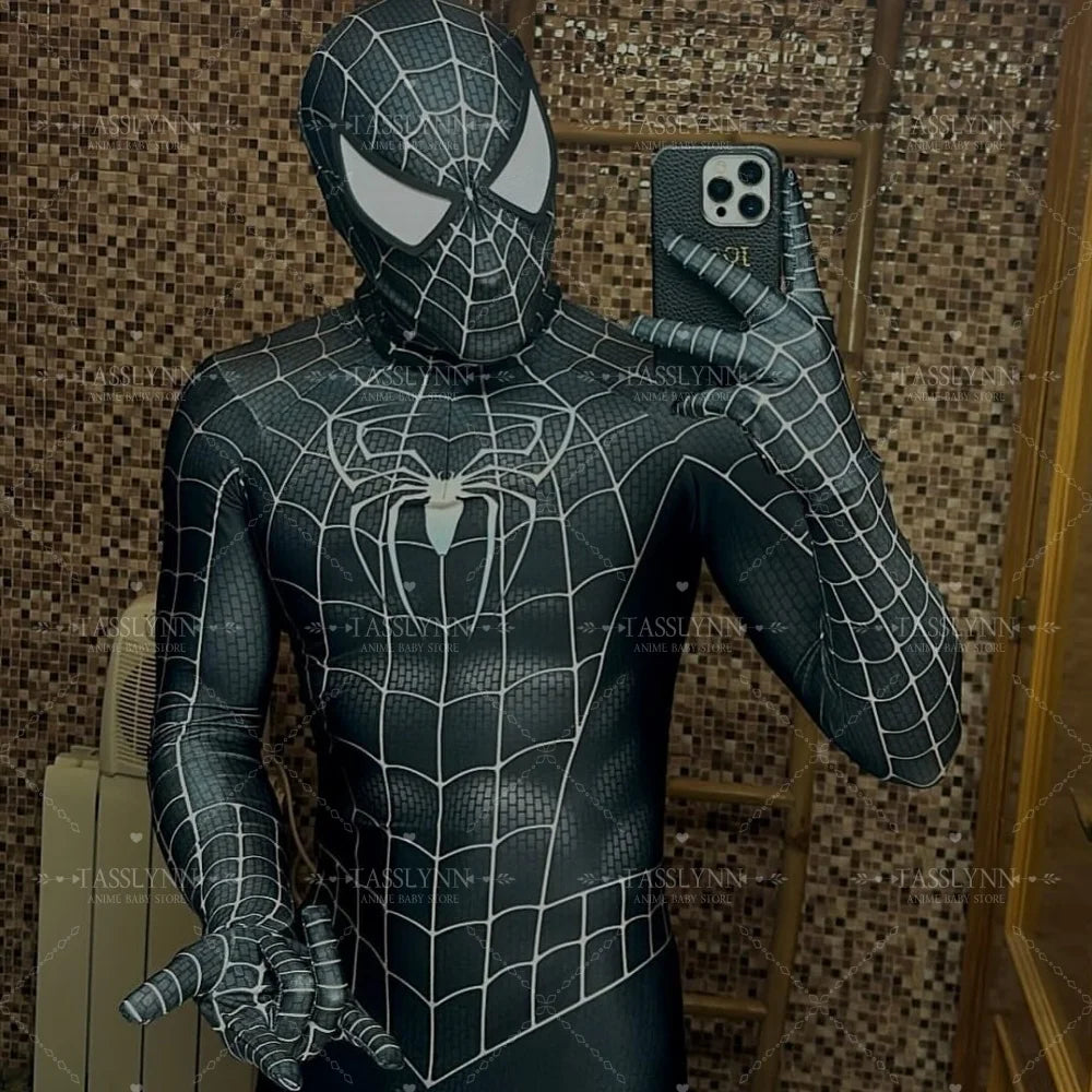 Marvel Venom Spider Man Costume Cosplay Superhero Zentai Suit  Halloween Costumes Party Fancy Anime Clothes Venom Spider Boys