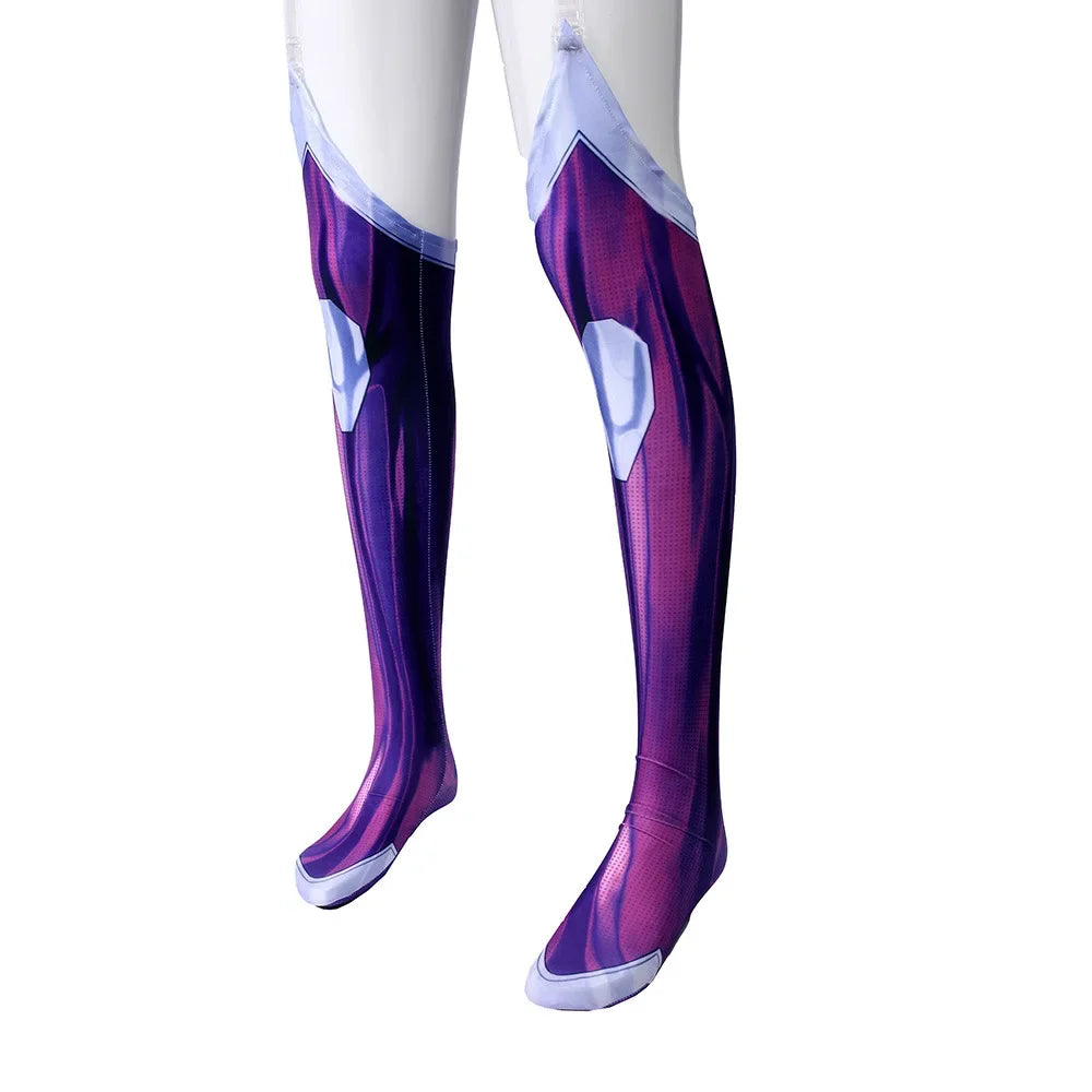 Teen Titans Starfire Cosplay Costume Superhero Bodysuit