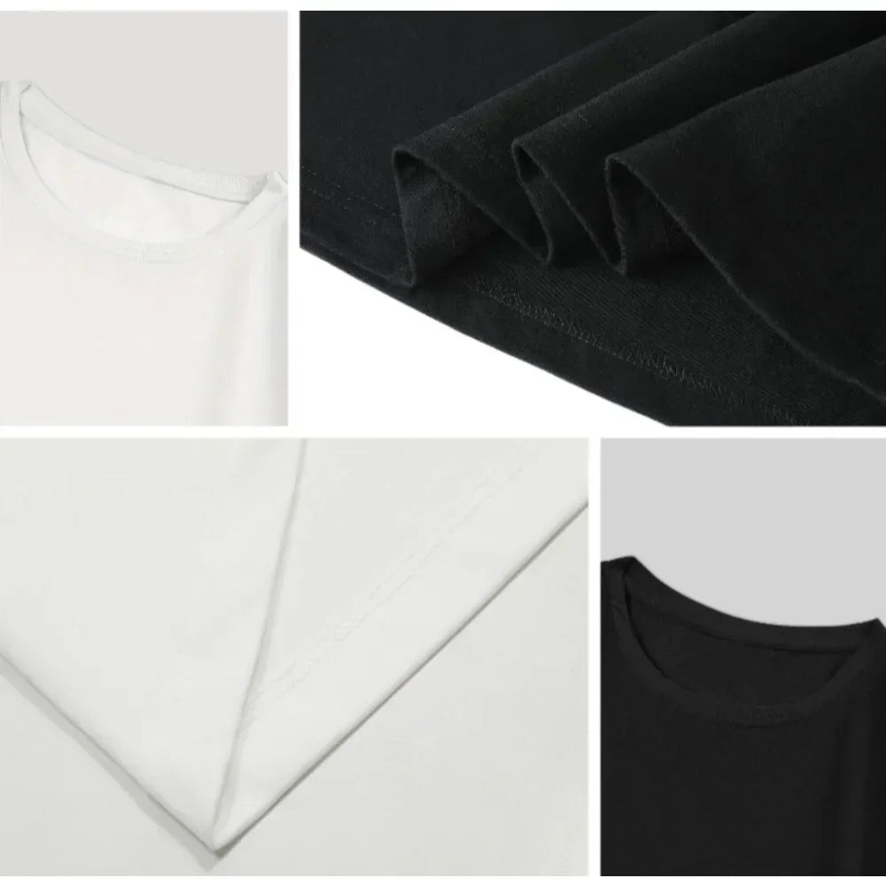 2025 One Piece Luffy Printed Cotton Short-sleeved American Loose Men's and Women's Summer Breathable Sport Round-neck T-shirt