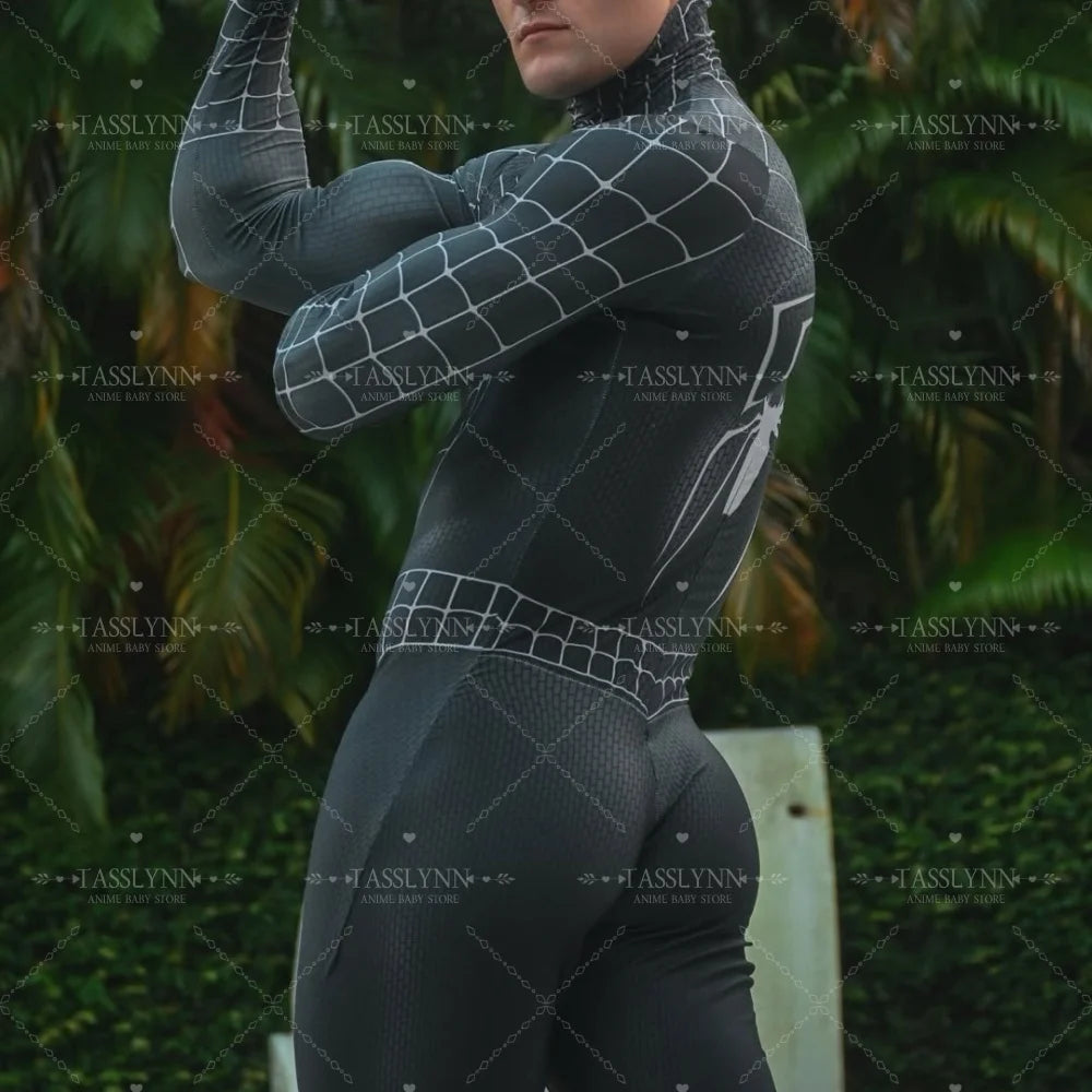 Marvel Venom Spider Man Costume Cosplay Superhero Zentai Suit  Halloween Costumes Party Fancy Anime Clothes Venom Spider Boys