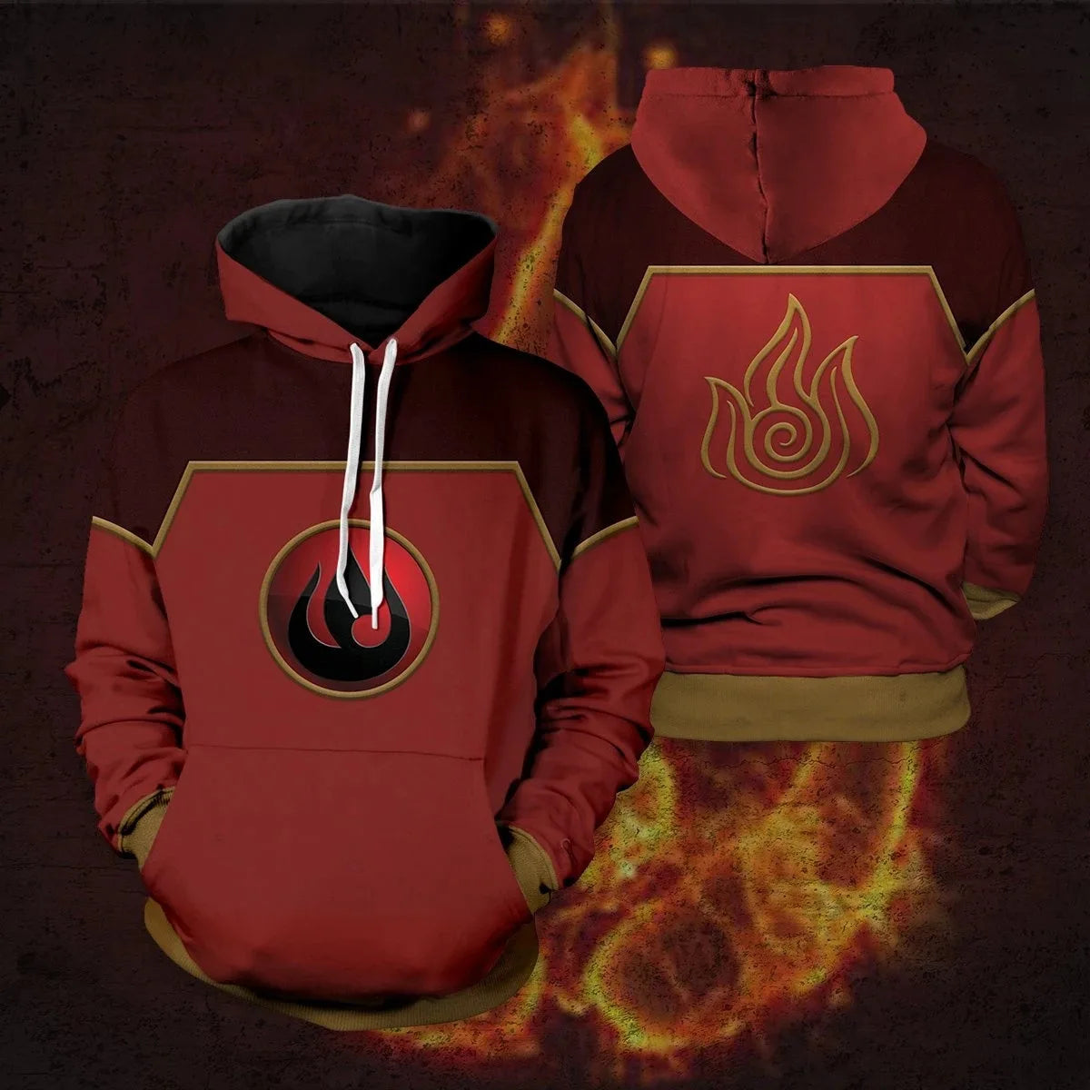 3D Printed Anime Avatar the Last Airbender Cosplay Hoodie Long Sleeve Sweatshirt Men Women Harajuku Y2k Pullover Tracksuit