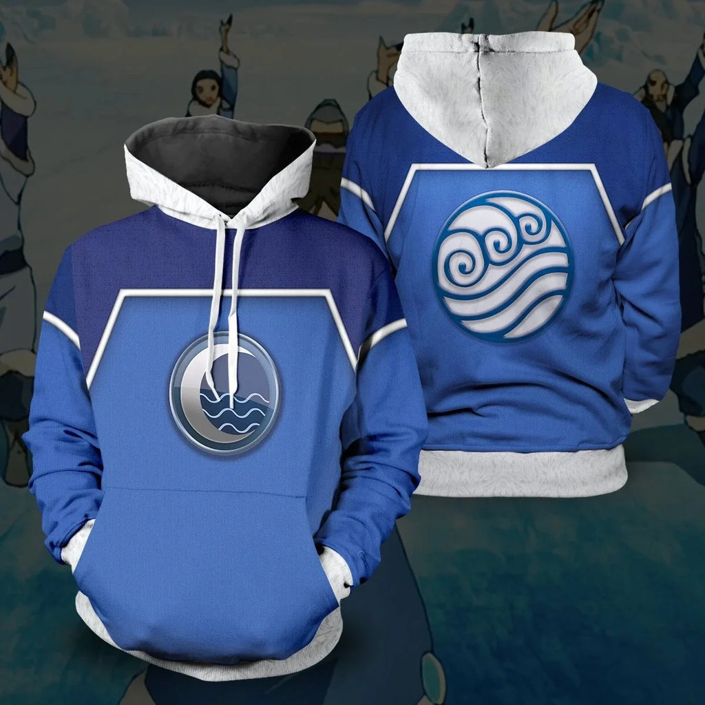 3D Printed Anime Avatar the Last Airbender Cosplay Hoodie Long Sleeve Sweatshirt Men Women Harajuku Y2k Pullover Tracksuit